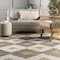 Nuloom Hand Braided Marla Denim And Jute Diamonds Area Rug 4ft x 6ft ASDR02D-406 - alternate 3